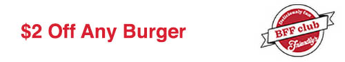 $2 Off Any Burger