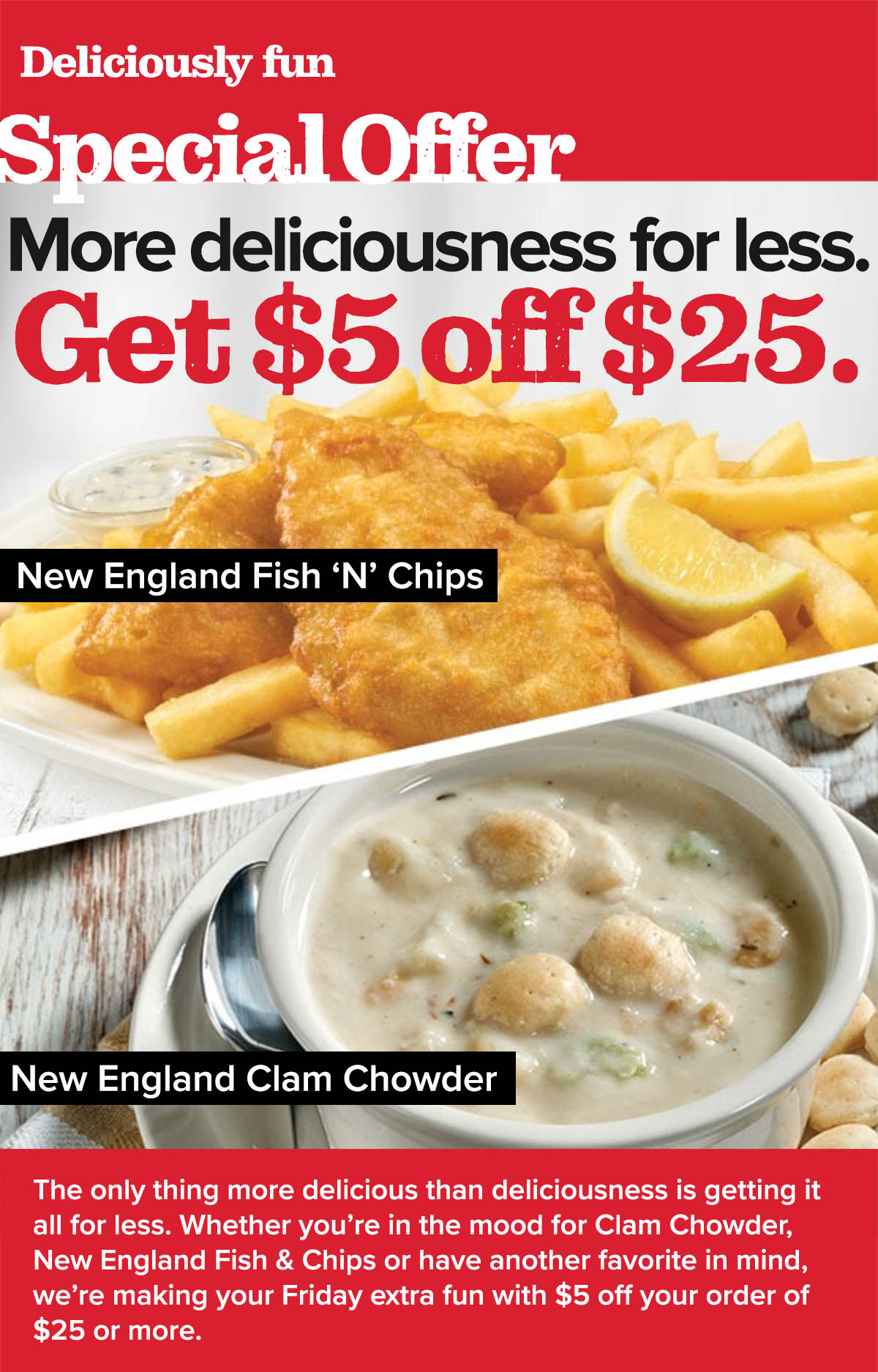 Dine in or take it out.
