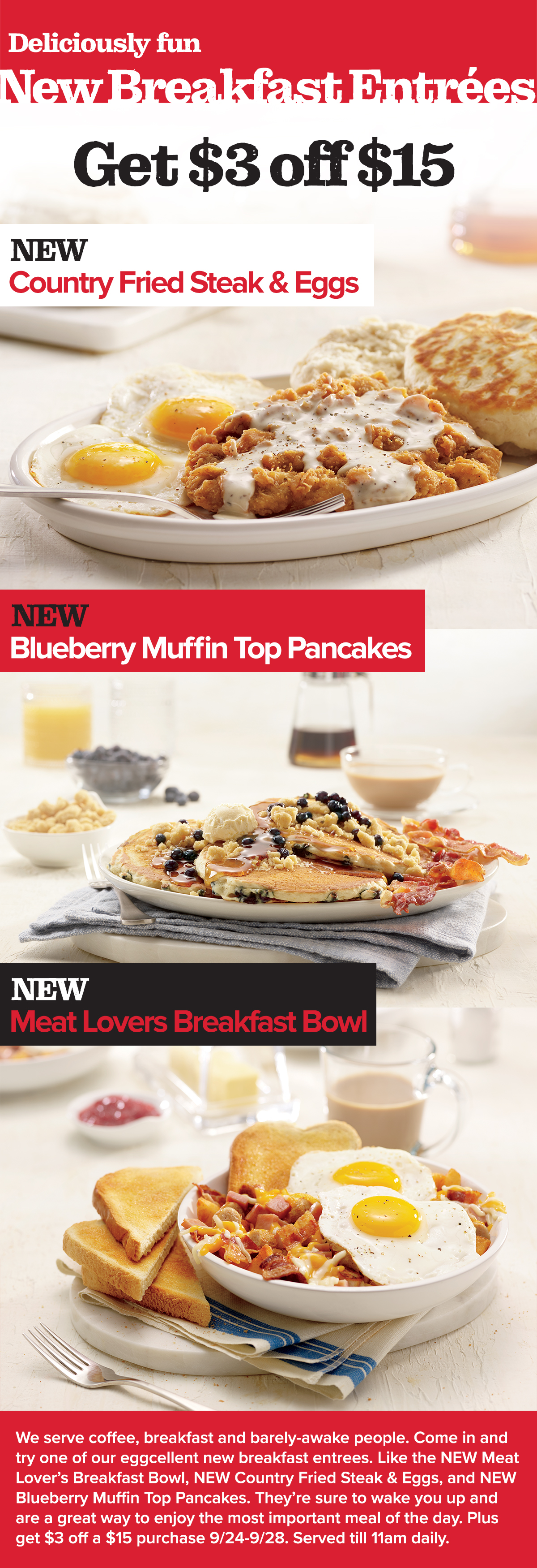 New breakfast entrees!